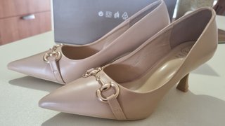 Scarpe eleganti donna Ga.Al beige con fibbia