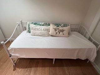Sofá Cama de Forja Blanco.