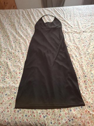 Vestido largo negro Naf Naf