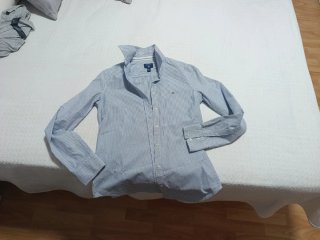 Camisa Gant Talla 36 Rayas Azul Blanco