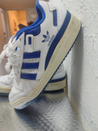 Bambas Adidas Blancas y Azules Talla 40
