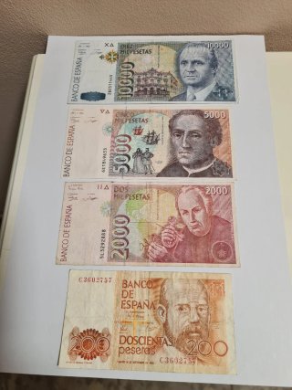 Billetes españoles antiguos