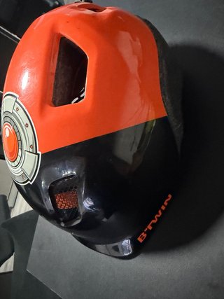 Casco Btwin Niño Naranja