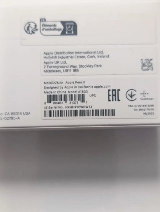 Apple Pencil (Modelo A1603)