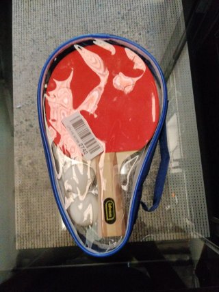 Palas de ping pong Idena con 2 pelotas