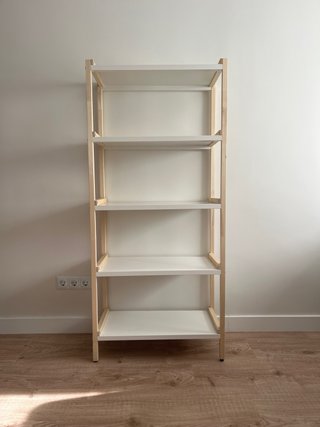 Estantería IKEA Blanca y Madera