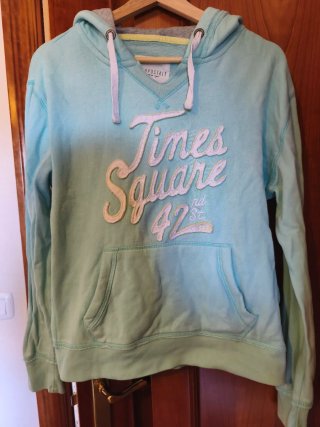 Sudadera Aéropostale Times Square Turquesa M