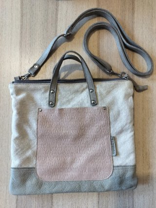 Bolso Cuirot de Cuero y Tela
