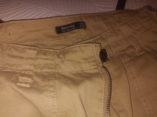 Pantalón Bershka Talla S Beige