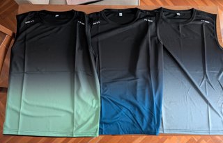 Lote 3 Camisetas sin Mangas Deportivas Degradadas
