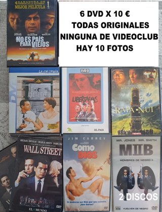 DVD 6 X 10 € + 1 DE REGALO - LOTE 2 HAY 10 FOTOS