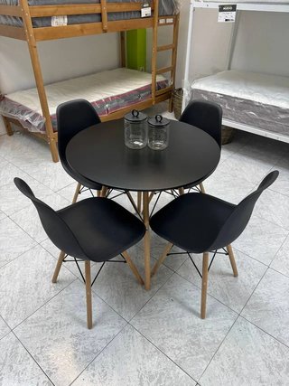 Mesa Nordica 80cm + 4 Sillas Nuevo Oferta