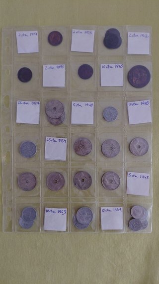 Lote de 27 monedas antiguas (1870-1959)