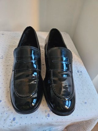 Mocasines Negros con Brillo