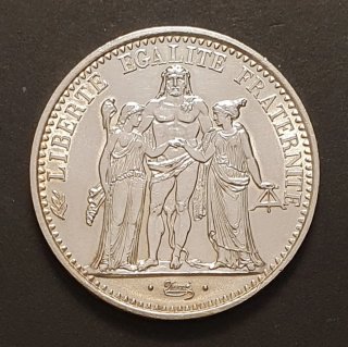 FRANCIA 10 FRANCOS PLATA 1967