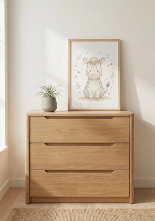 Cuadro Infantil Cebra