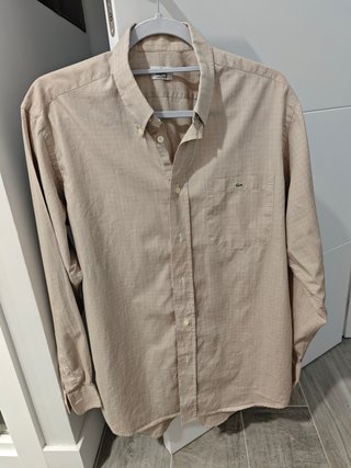 Camisa Lacoste Vintage Beige Talla M