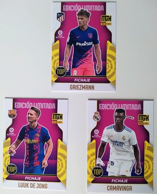 Lote 3 cards Edición Limitada Megacracks 2021 2022