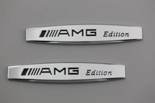 Emblema logo AMG edition Mercedes cromado