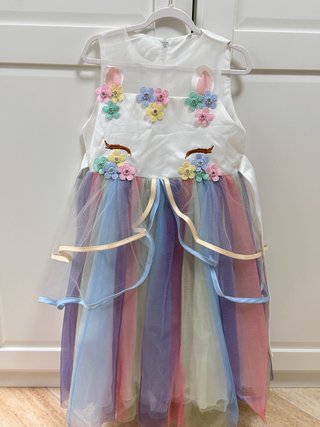 Vestido - disfraz unicornio talla 140cm (7 años)