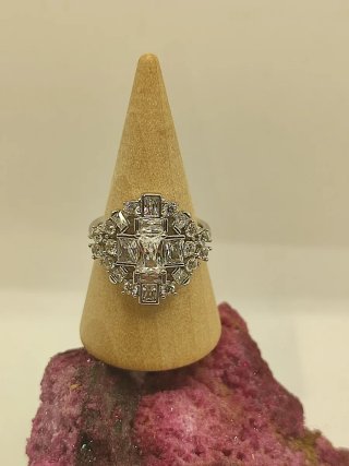 Anillo Xuping Oro Laminado 14k Circonitas Talla 9