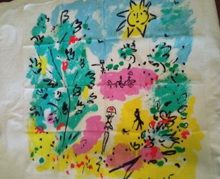foulard opera d’arte: serigrafia su seta