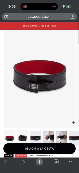 Cinturón de Powerlifting PSB