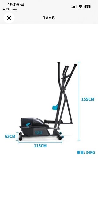 Bicicleta Elíptica Compacta