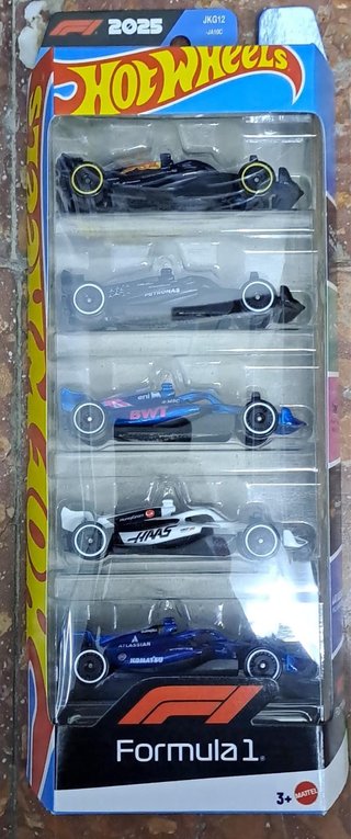 Pack 5 Coches Hot Wheels F1 2025