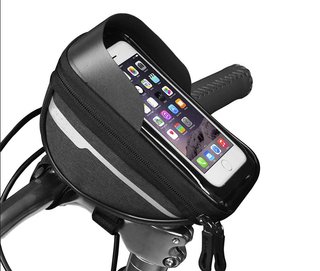 Bolsa para Manillar de Bici con Soporte Móvil
