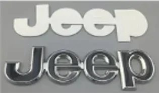 Emblema lateral Jeep negro metal