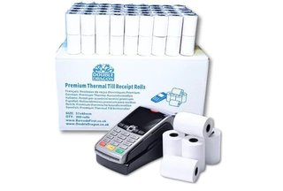 Papel Térmico Recibos 57x40mm (20 Rollos)