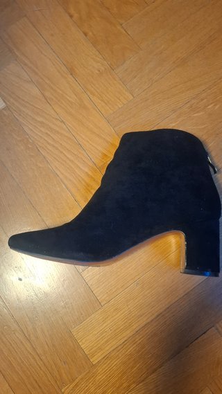 Botines negros tacón ancho talla 37