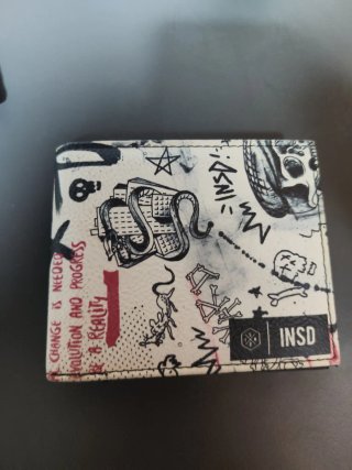 Cartera INSD con estampado