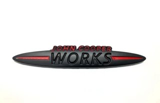 Logo emblema parrilla Mini JCW negro