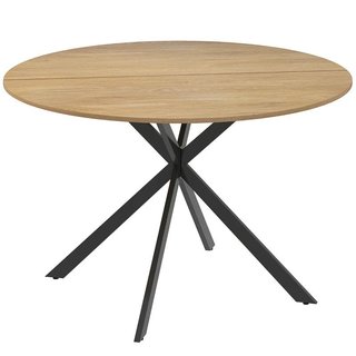 Mesa Comedor Redonda Ø120cm 4 Personas Roble