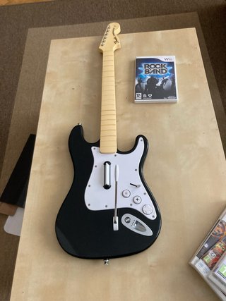 Guitarra Rock Band Wii Fender Stratocaster y juego