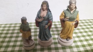 Set di 3 statuette per scacchiera