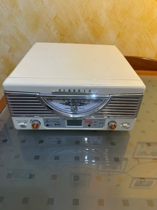 Giradischi GPO Vintage Radio Integrata Beige
