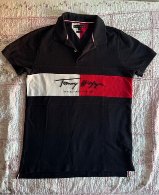 Polo Tommy Hilfiger Negro Talla M