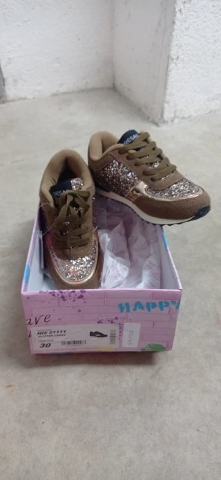 Bambas niña FRESA Glitter Camel Talla 30,28,31