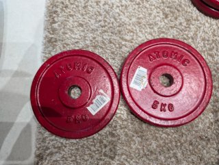 2 Discos Pesas Atomic 5KG 28mm