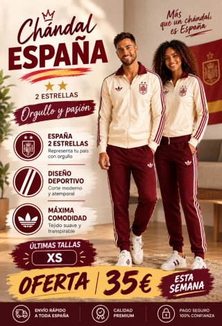 Chándal España 2 Estrellas Adidas