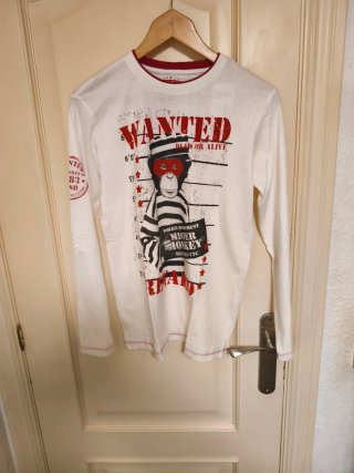 Camiseta Larga Estampada