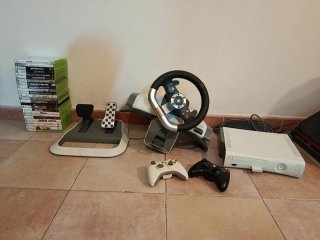 Pack Xbox 360 con Volante y Juegos