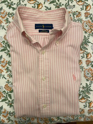 Camisa Ralph Lauren Talla M Rayas Rosas