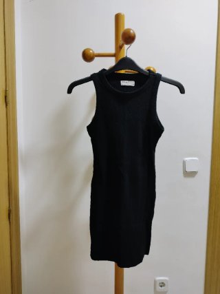 Vestido Negro Bershka