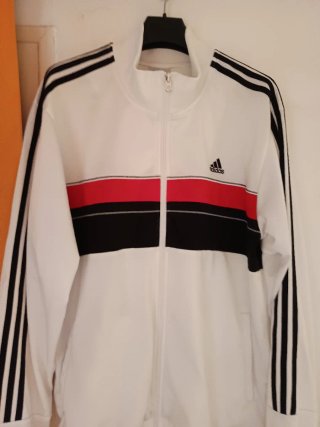Sudadera Adidas 3XL Blanca y Negra