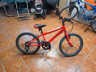 Bicicleta Infantil 20 Pulgadas Roja