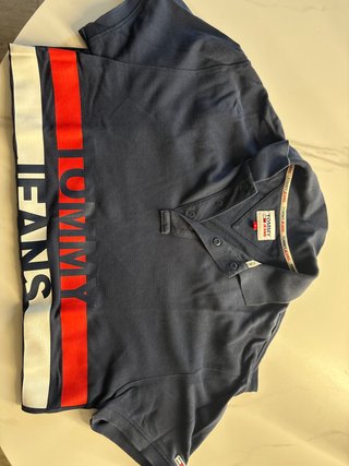 Polo Tommy Hilfiger Azul con Logo Lateral
